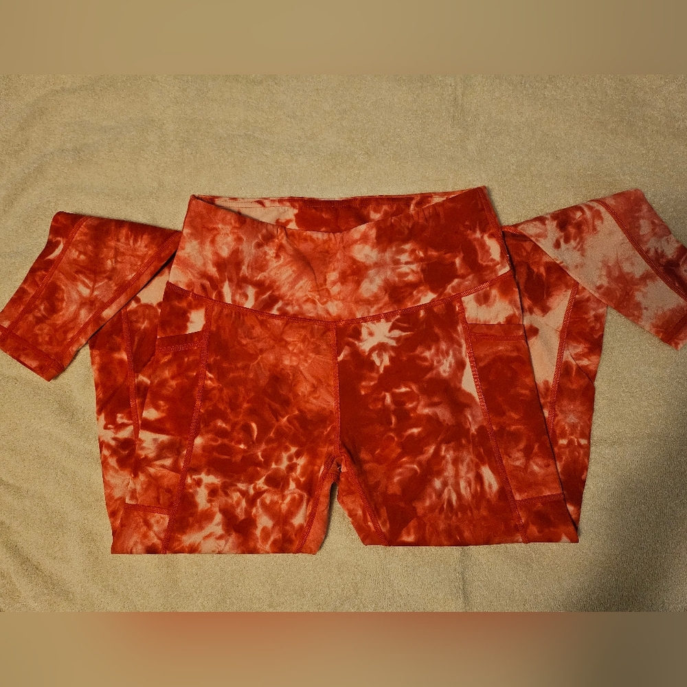 Constantly Varied Gear Red Dye Hard Full Length Leggings, Small